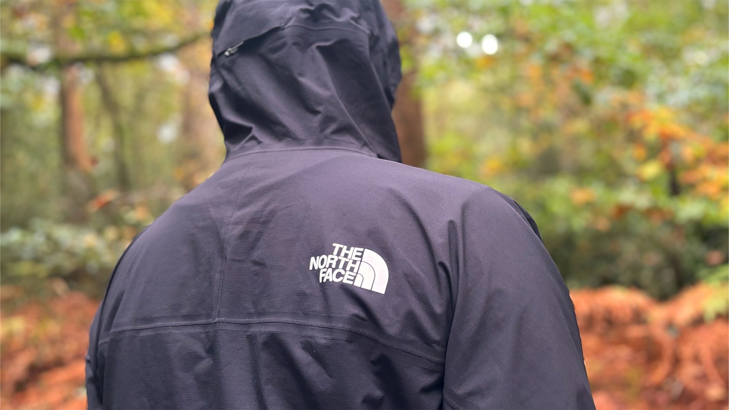 Back of the north face summit superior futurelight waterproof running jacket