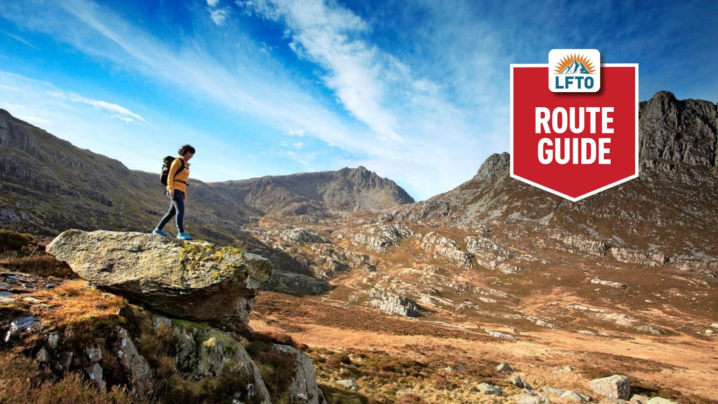 Exploring Cwm Tryfan on the eastern side of Tryfan North