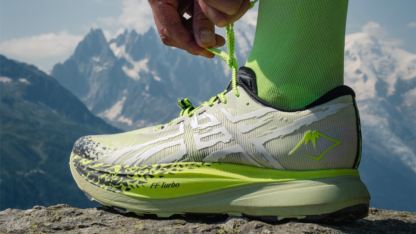 Lacing the metafuji asics trail running shoe