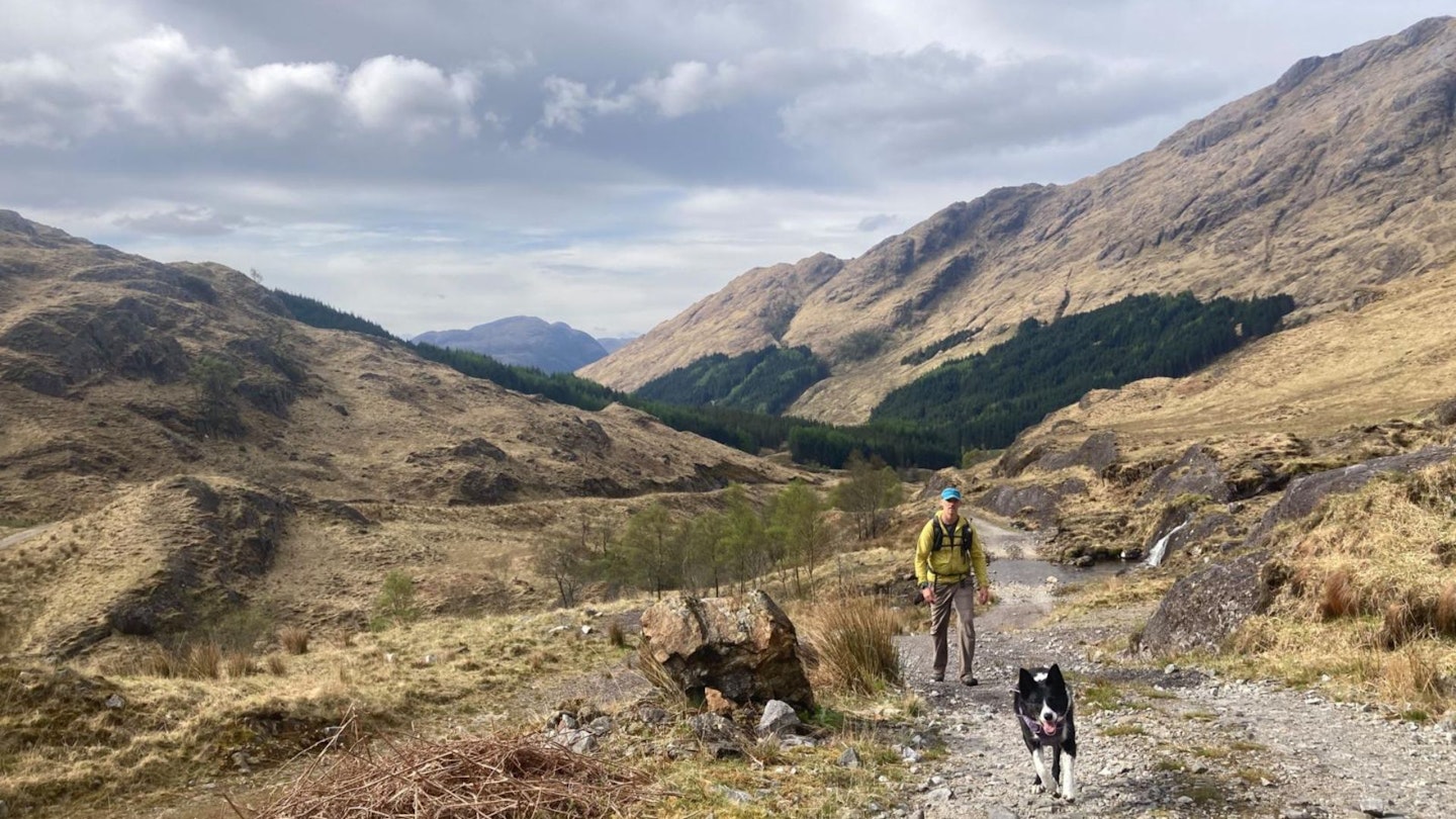 Looking back down Glen Finnan