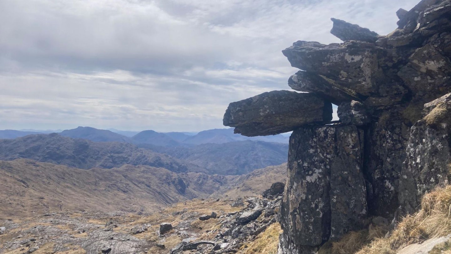 Toppled rocks descending Sgurr a Choire Rhiabhaich