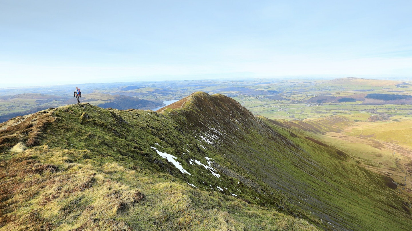 Looking north along the full length of Longside Edge Lake D.