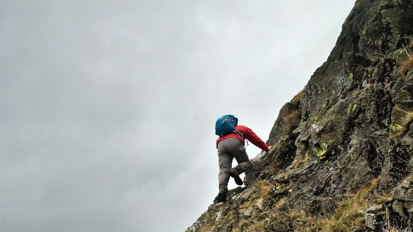 Scrambling on the Old Man of Coniston