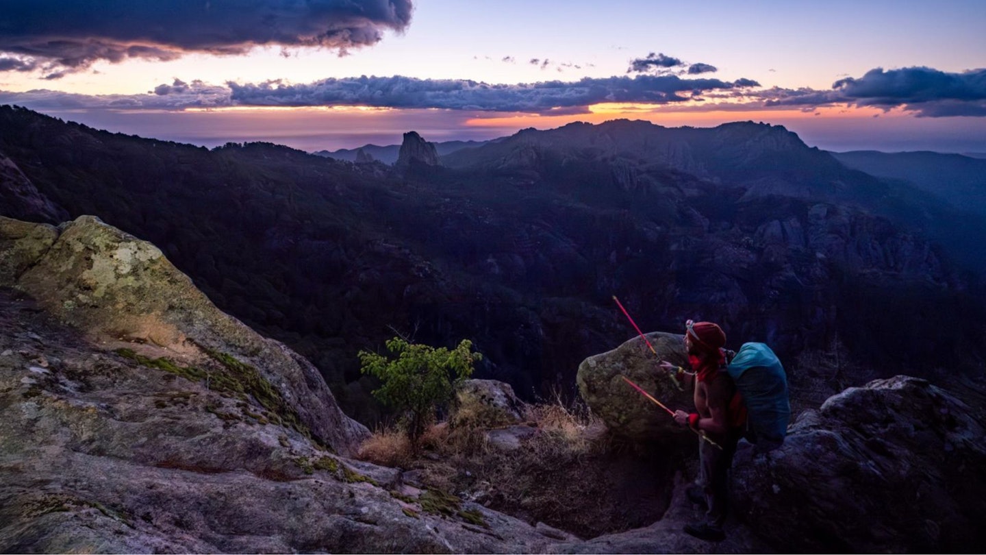 Corsica GR20 Day 13 - 1 - sunrise from Foce Finosa