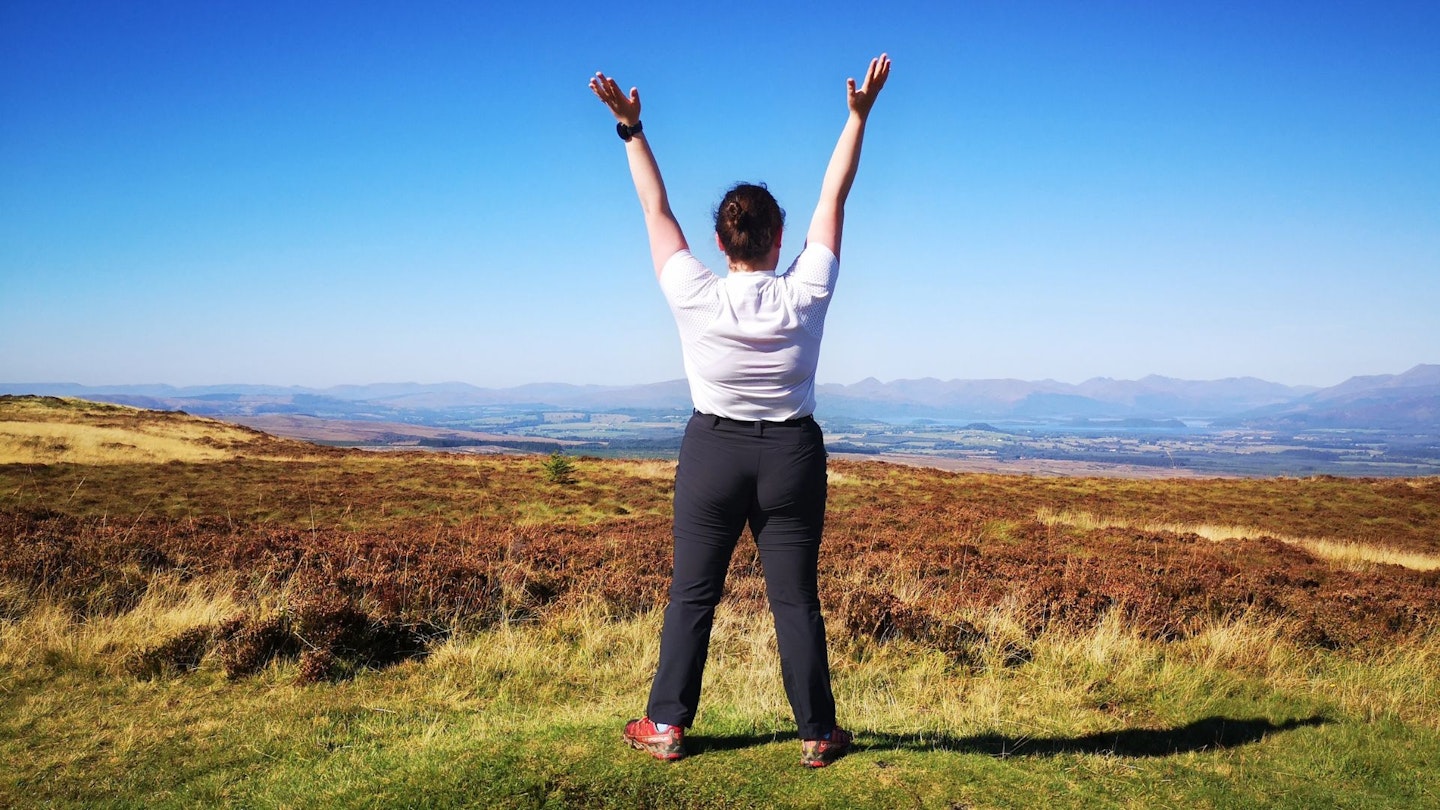 Feature image for best women's walking trousers - fit