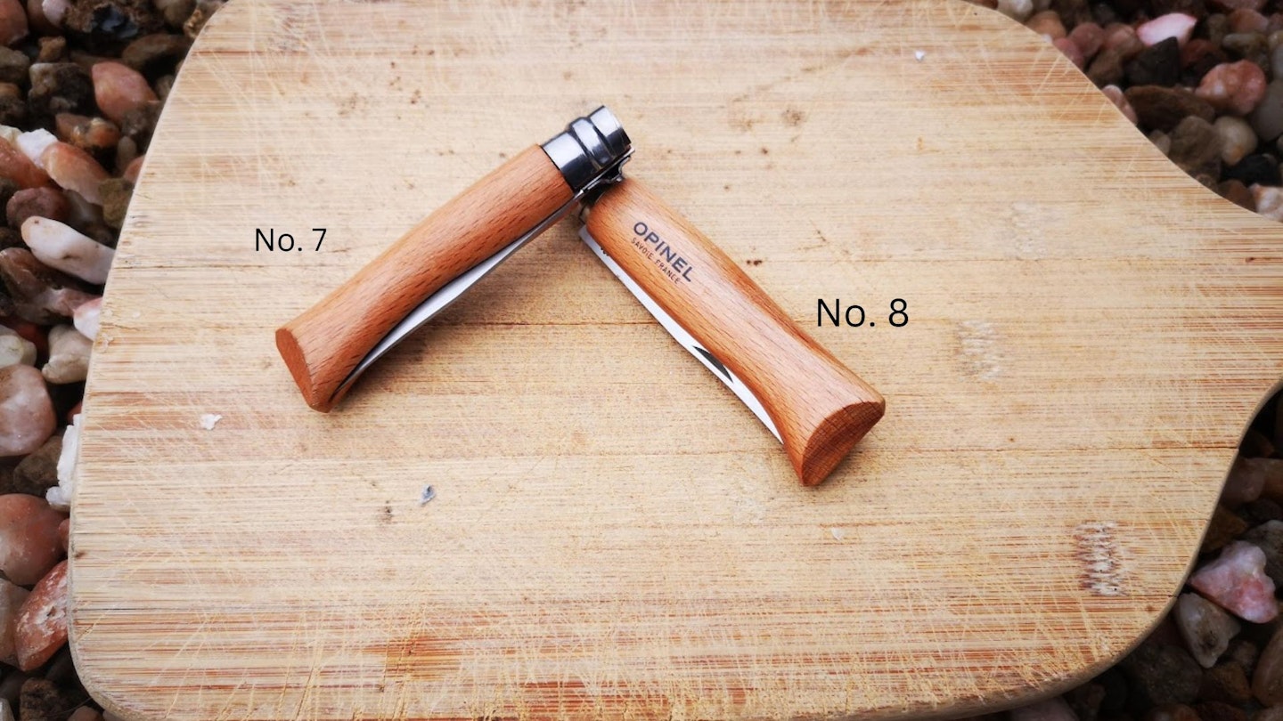 Opinel Knives_ no.7 and no.8 shut