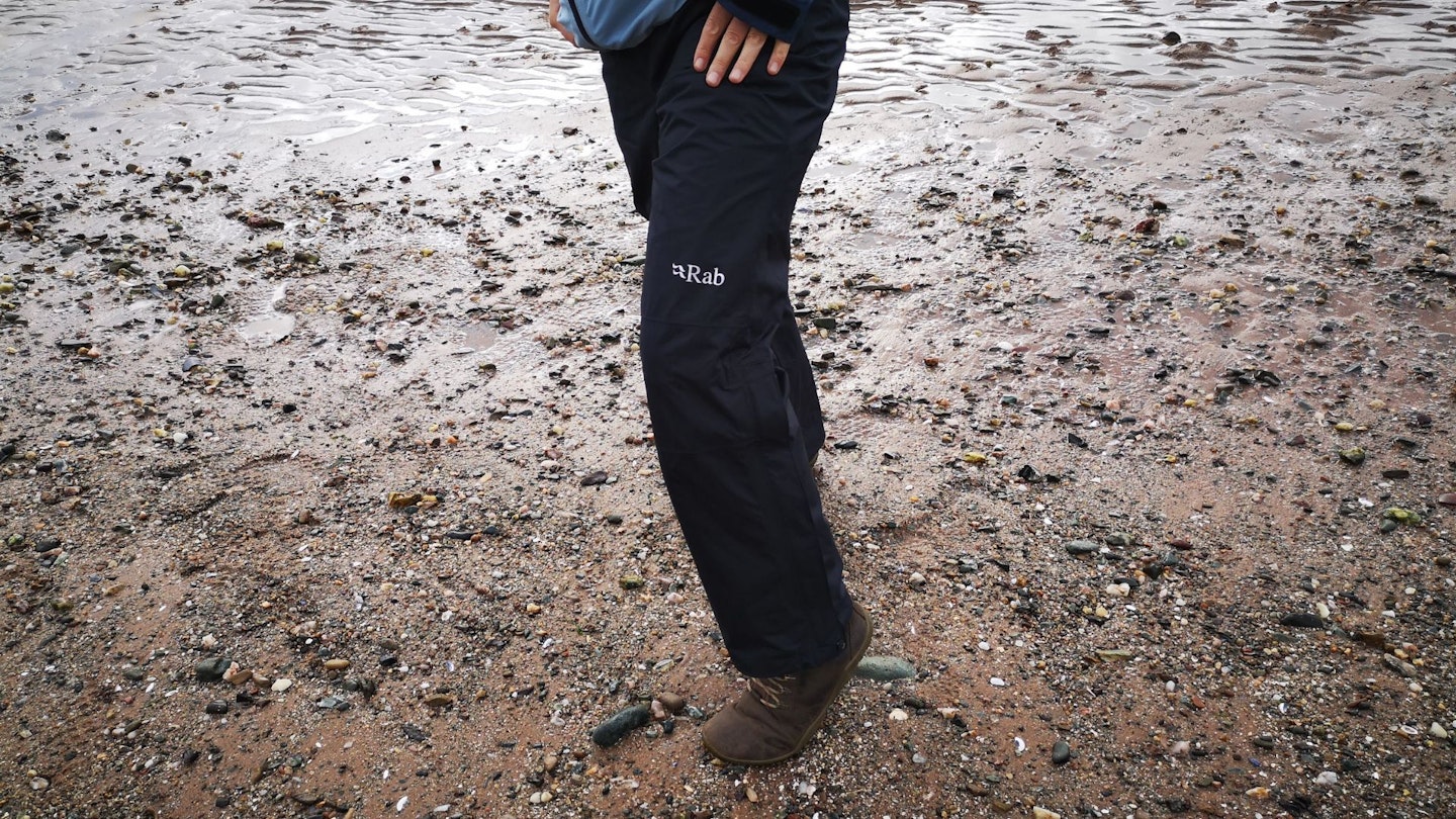 Rab downpour Eco Waterproof Full Zip logo shot