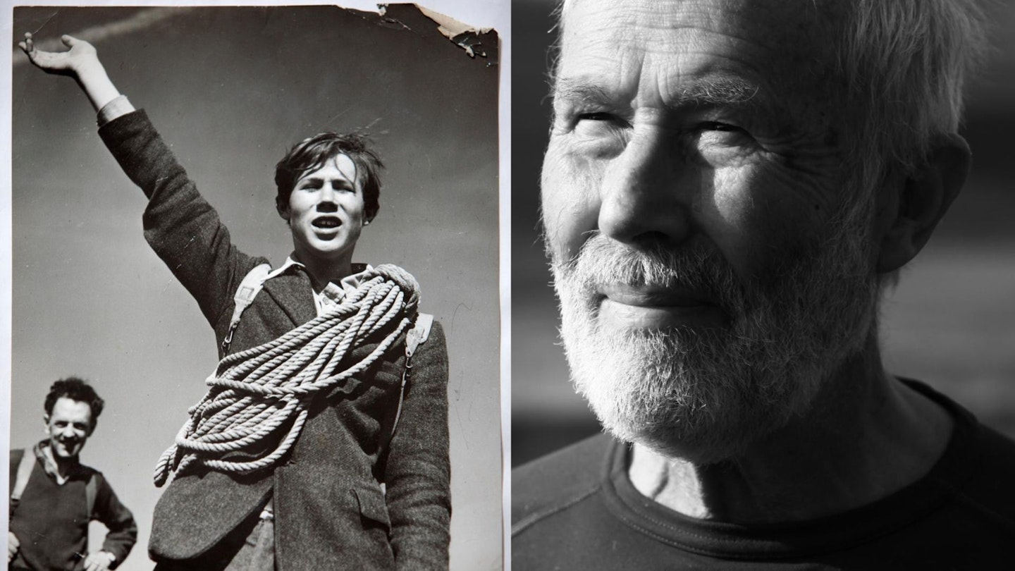 Sir Chris Bonington then and now