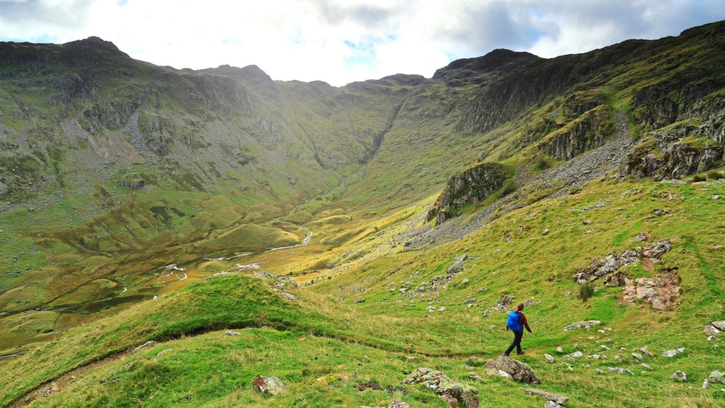 Combe Head from Thornythwaite Fell Glaramara Lake District