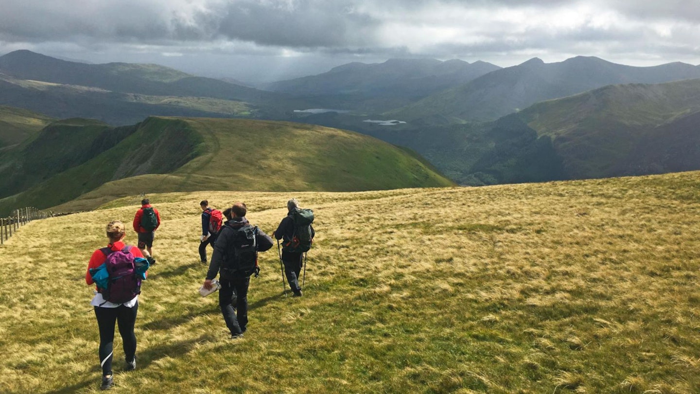 Descent from Moel Eilio Snowdonia