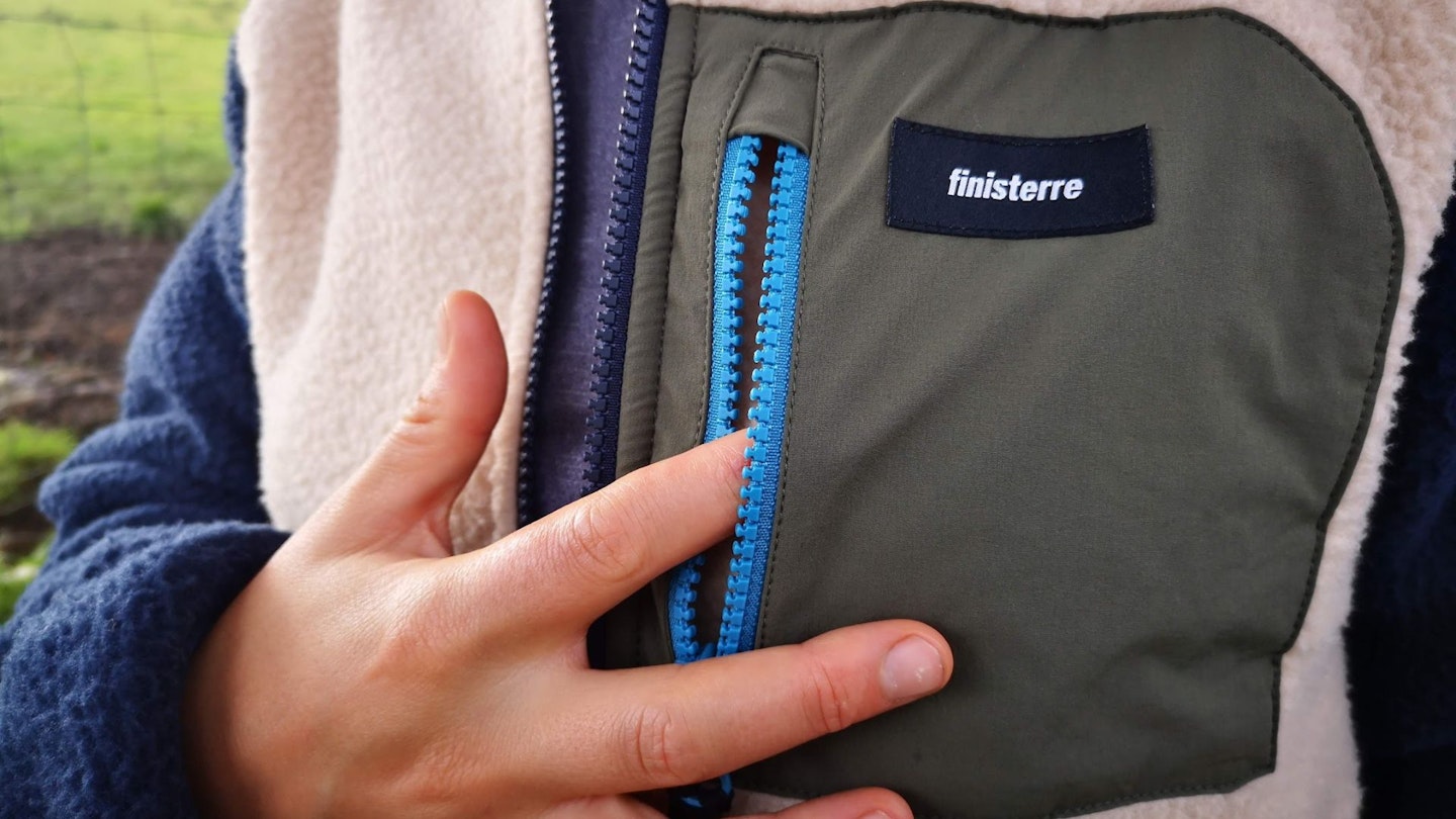 Finisterre Bolster Full Zip Fleece pocket