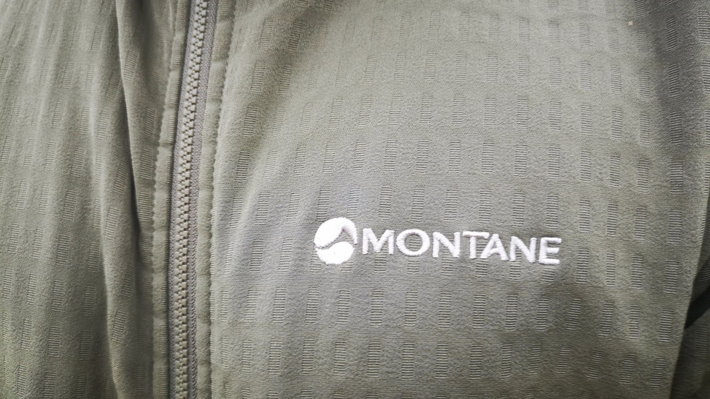 Montane Men's Protium Hooded Fleece Jacket logo detail