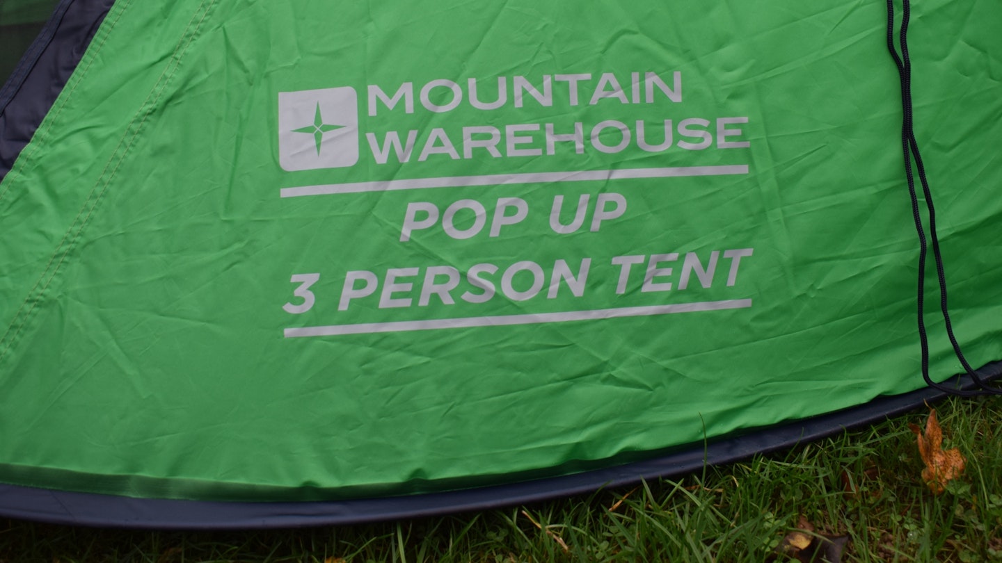 Mountain Warehouse Pop Up 3 Man tent