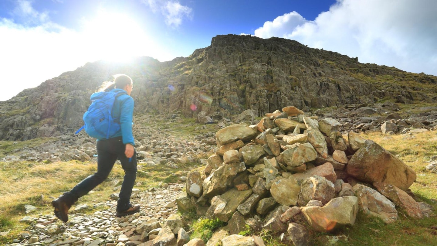 Near the summit of Glaramara Lake District