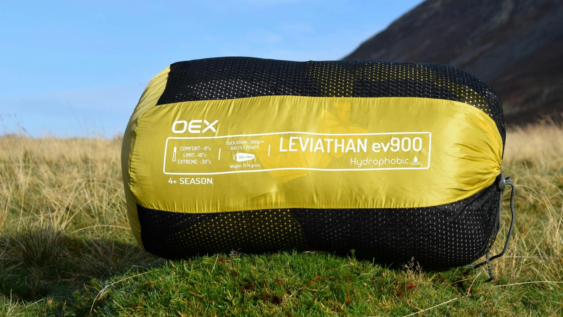 OEX Leviathan EV 900 Down Sleeping Bag tested and reviewed