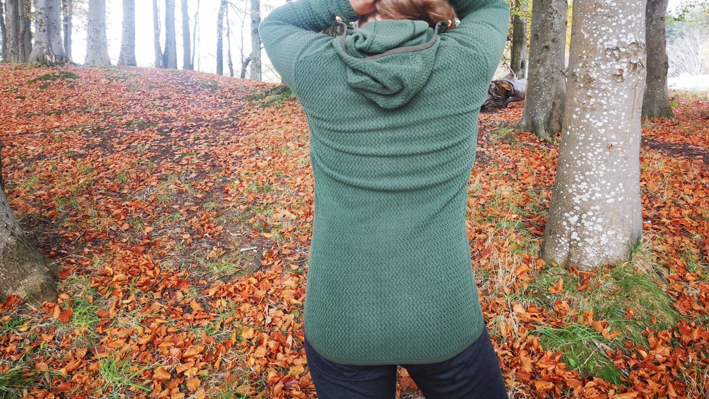 Patagonia R1 full zip hoody back view