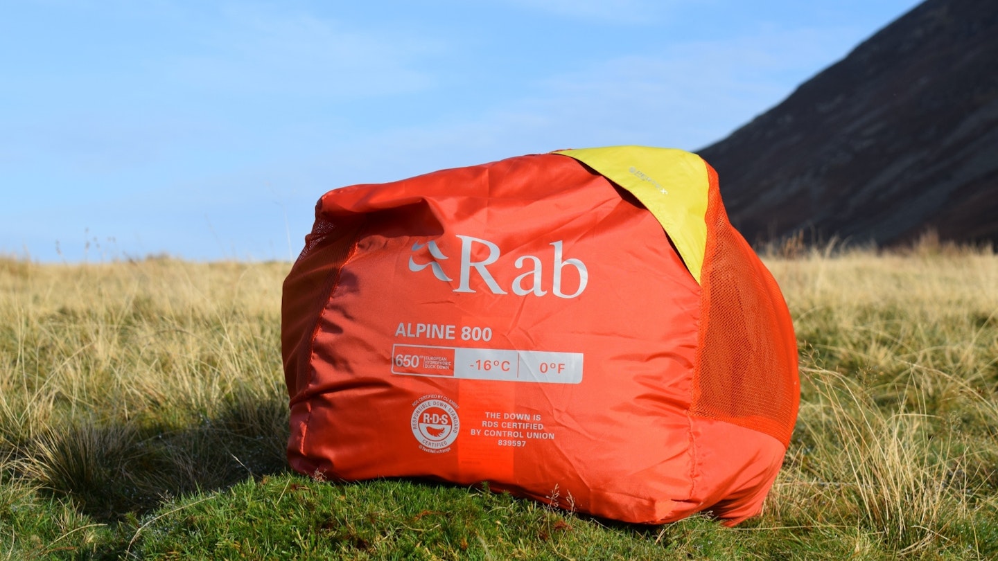 Rab Alpine 800 Down sleeping bag