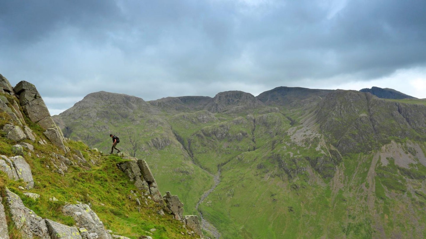 The Scafell massif from Great Gable Lake District