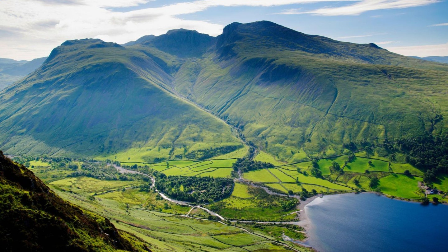 Views of the Scafells from Yewbarrow, Lake District