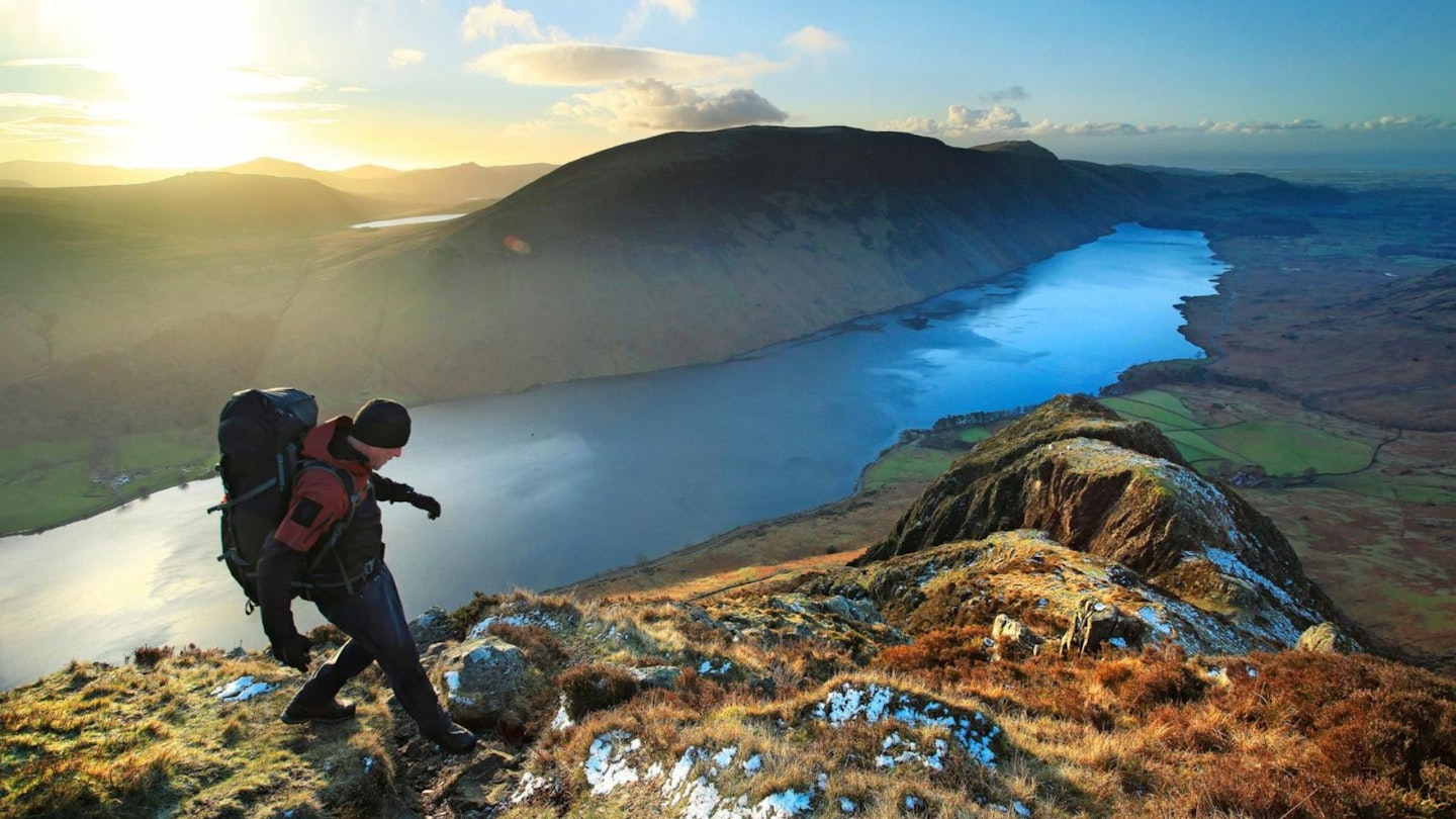 Views from Yewbarrow across Wast Water, Lake District