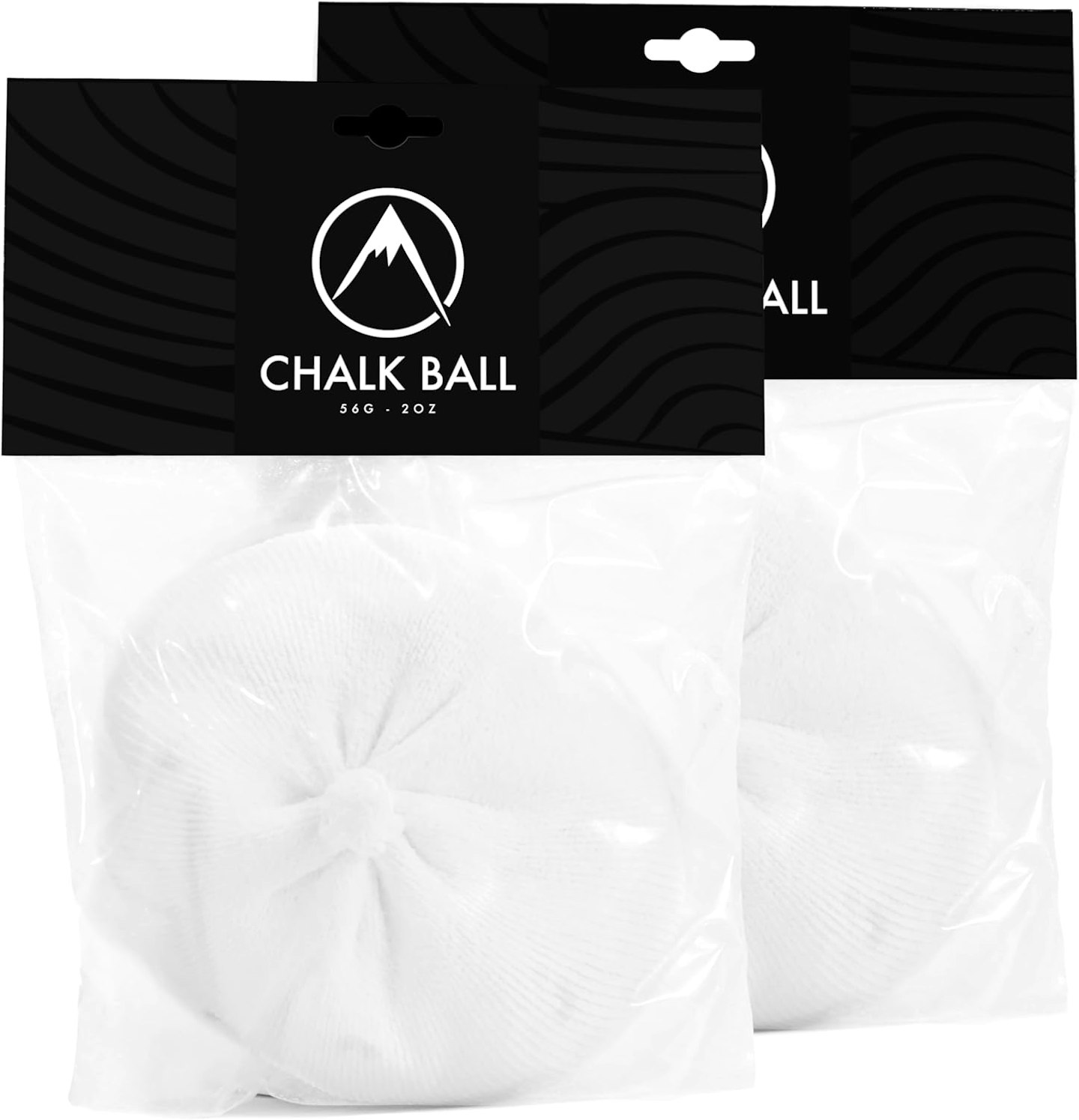 two climbing chalk balls