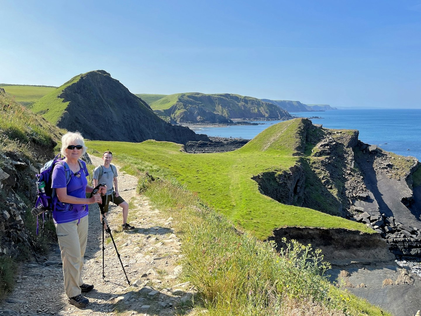 Walking along the South West Coast Path