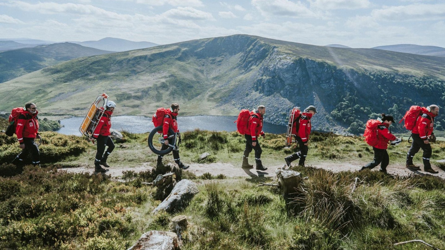 Mountain Rescue team on a rescue