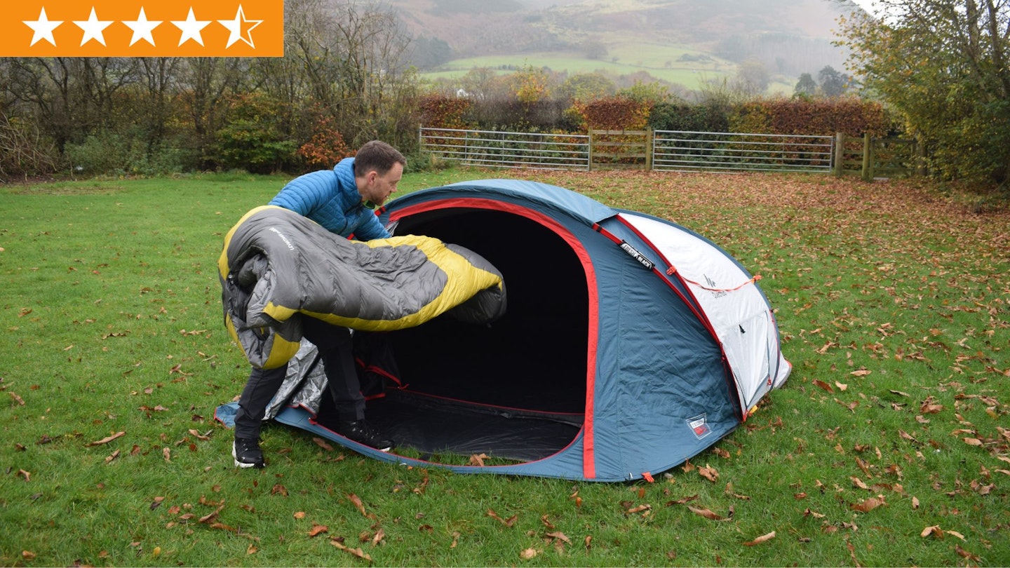 Quechua 3-person Blackout Pop-up Tent Seconds XL Tested and