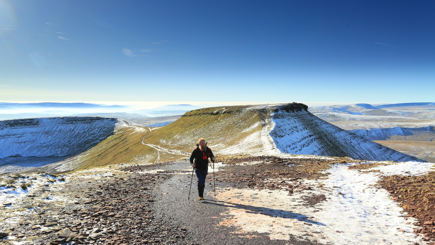 Corn Du from summit of Pen y Fan