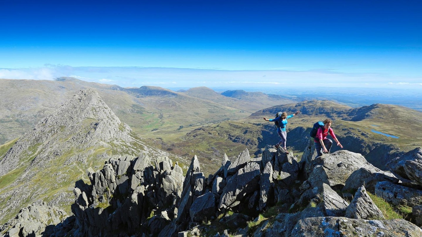 Glyder Fach, top of Bristly Ridge, Snowdonia