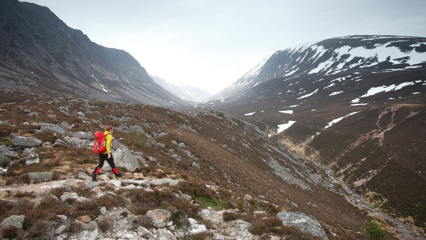 Heading south into the Lairig Ghru