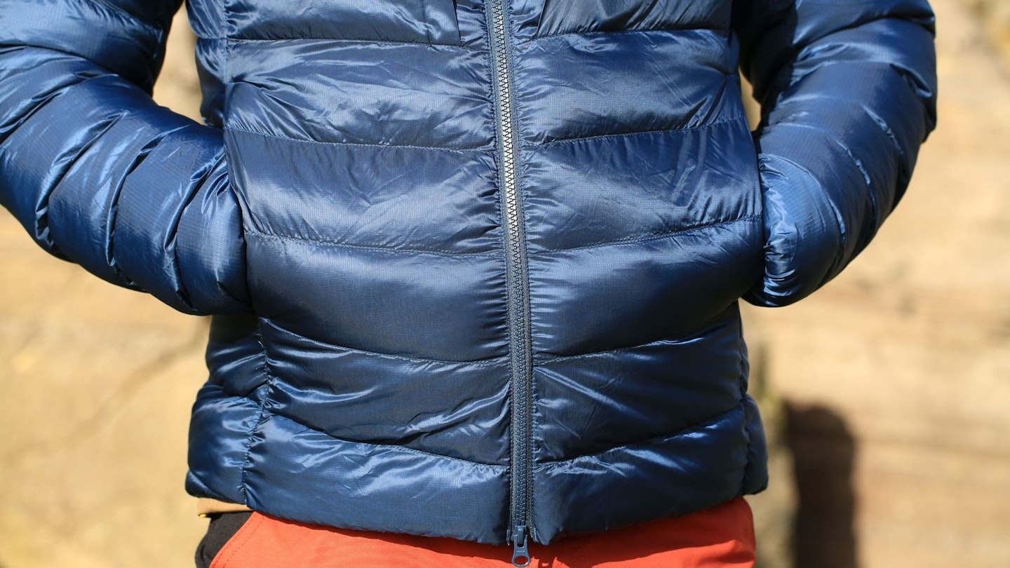 Rab Cirrus Ultra Hoody front baffles and pockets