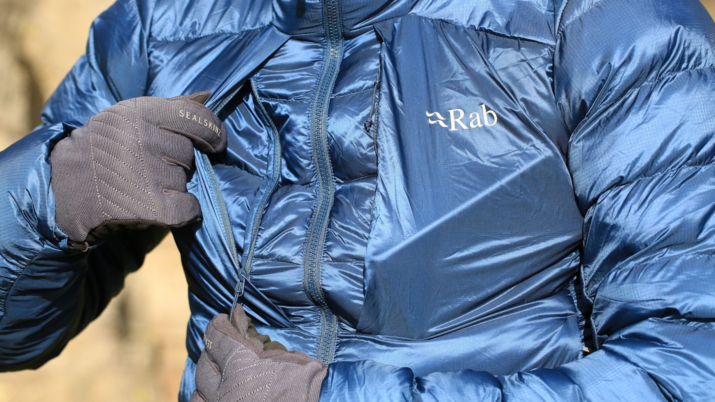 Rab Cirrus Ultra Hoody chest pocket