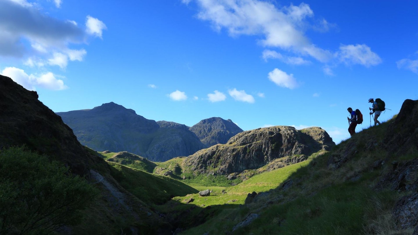 Scafell Pike from Eskdale, Lake District