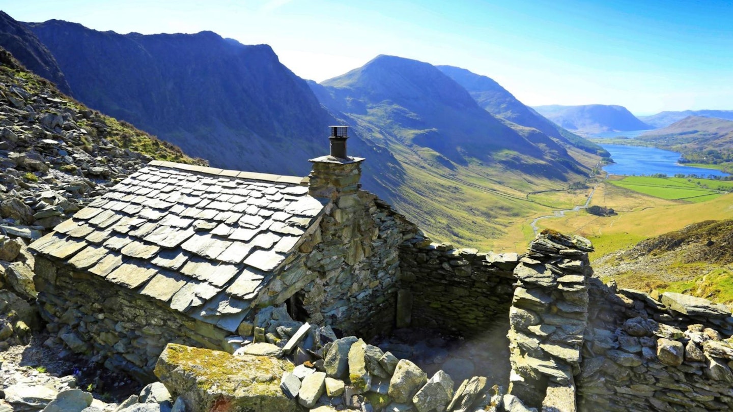 Warnscale bothy Fleetwith Pike Haystacks Buttermere Lake District