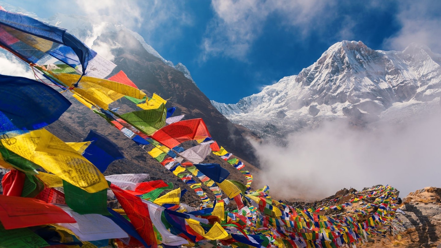 Photograph of Annapurna, the 10th highest mountain in the world