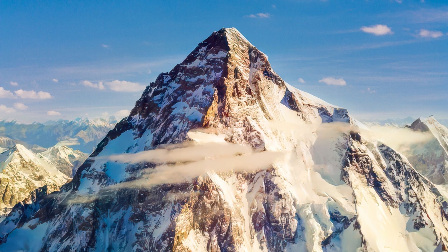 A photo of K2, the second highest mountain in the world