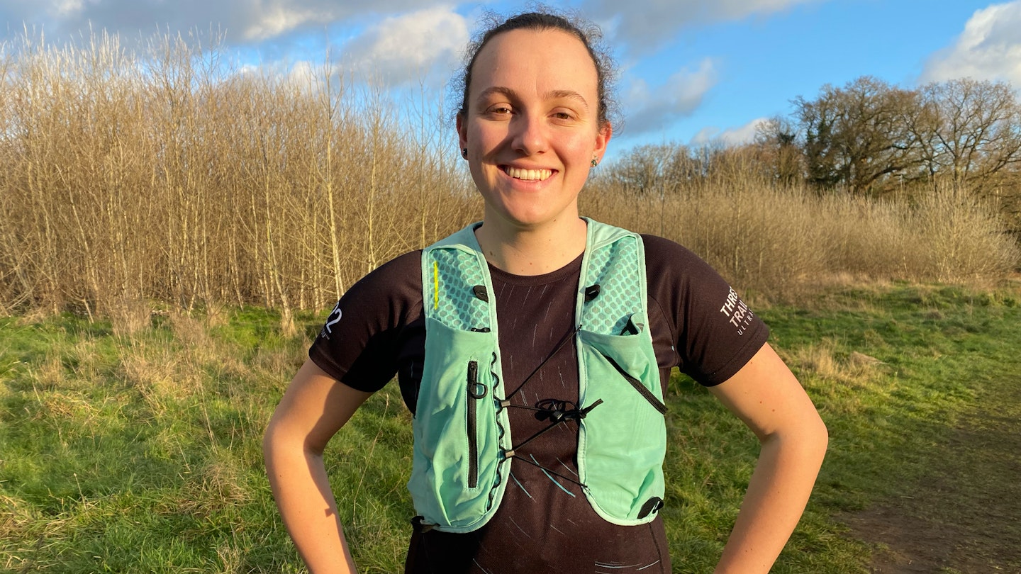 LFTO gear tester Holly Giles wearing the Inov8 Racepac 8