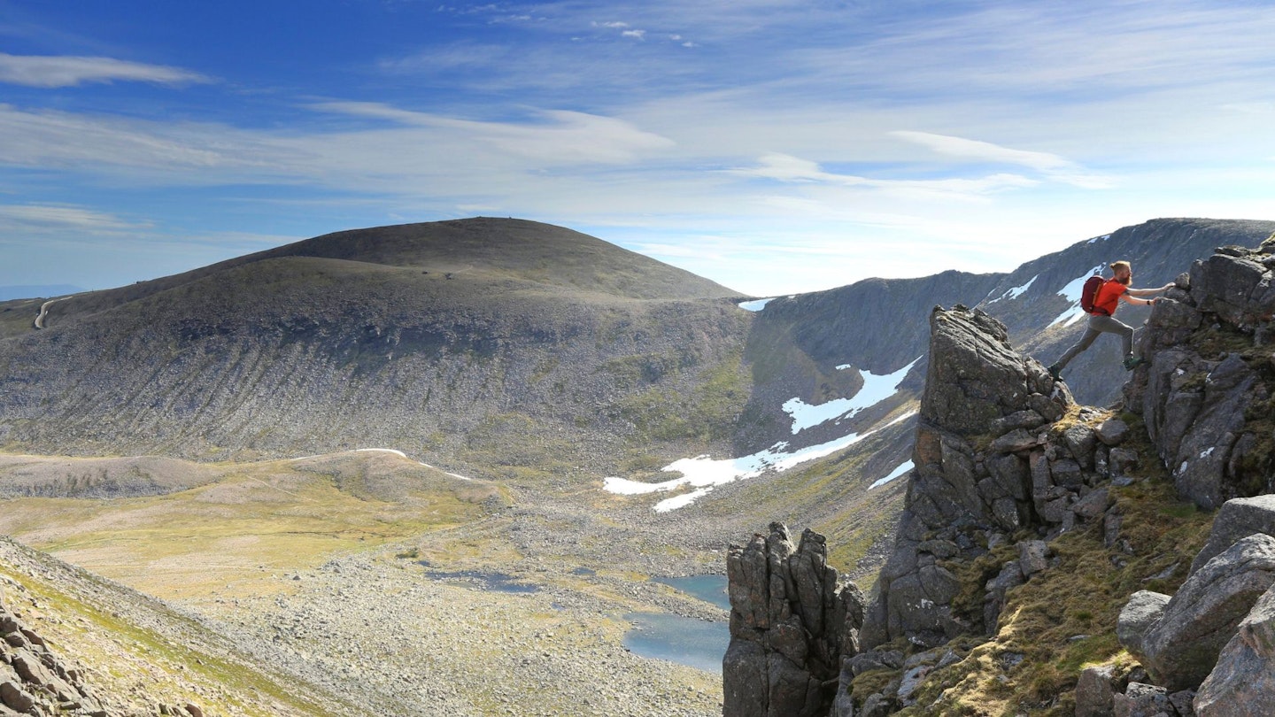 View of a Cairngorm from Fiacaill Ridge