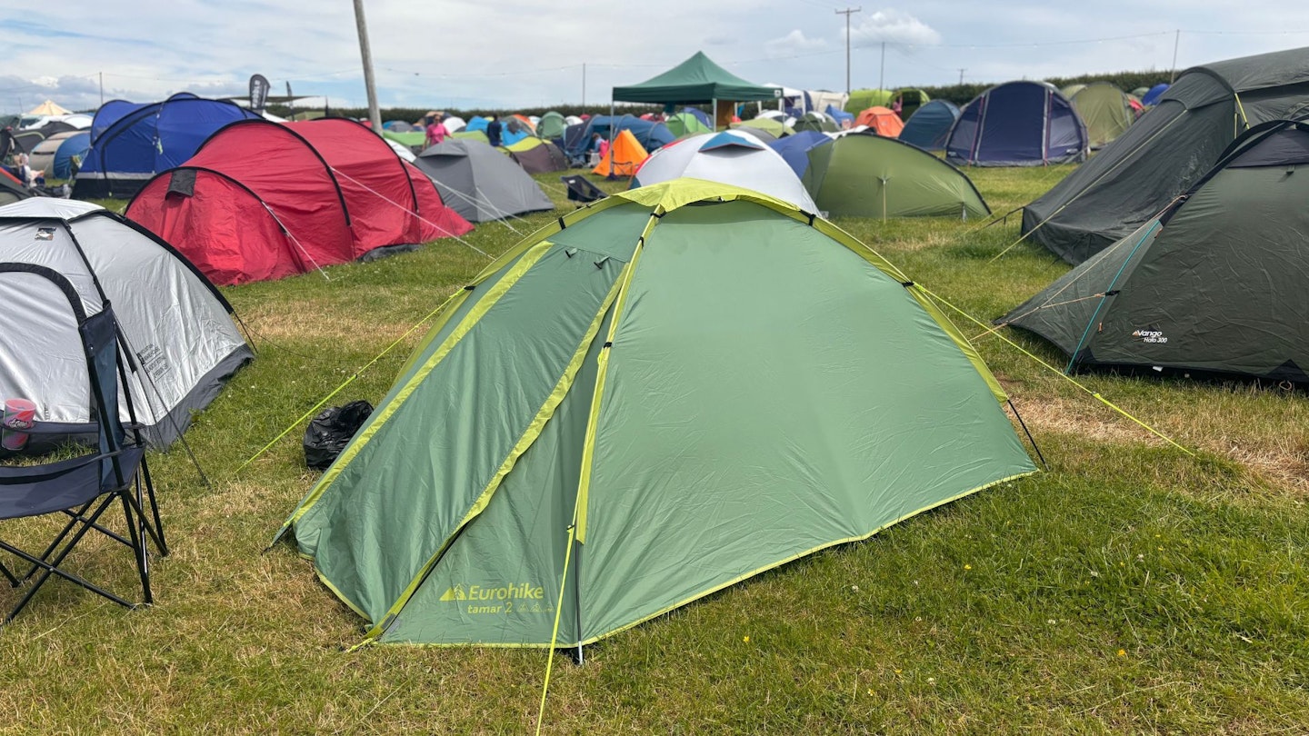 Eurohike tent at a festival