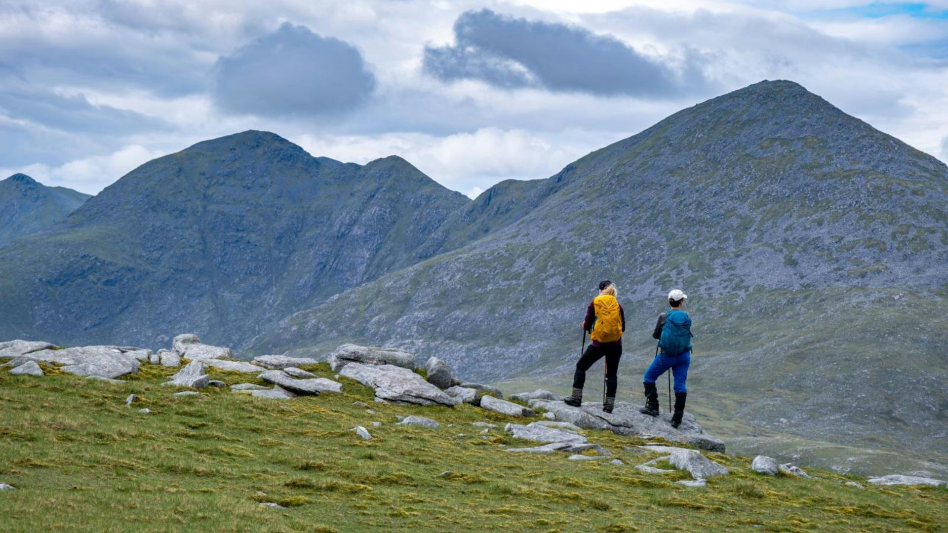 Isle of Harris on Sgaoth Aird on the Glen Skeaudale Horseshoe looking over to An Cliseam