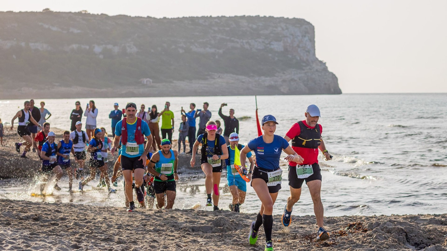 Runners on the October Trail race in Menorca.