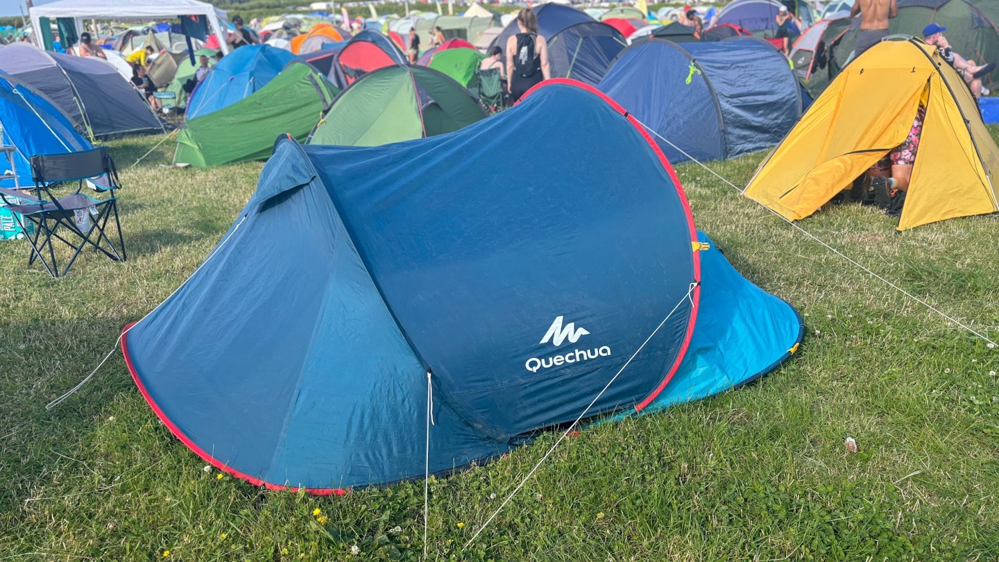 Quechua tent at a festival.