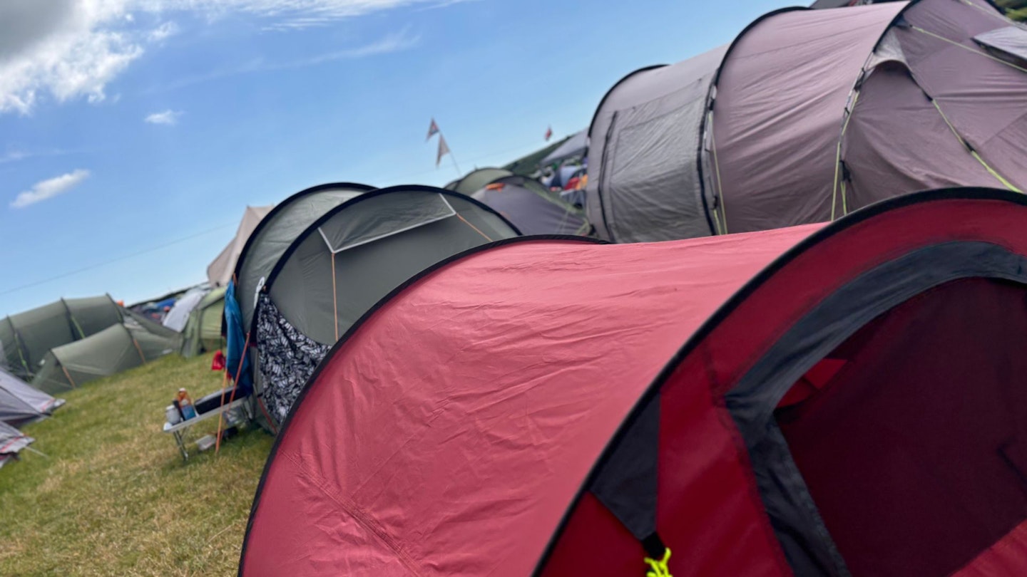 Tents at a festival