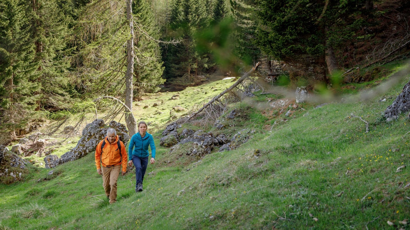 Hiking in Scarpa boots