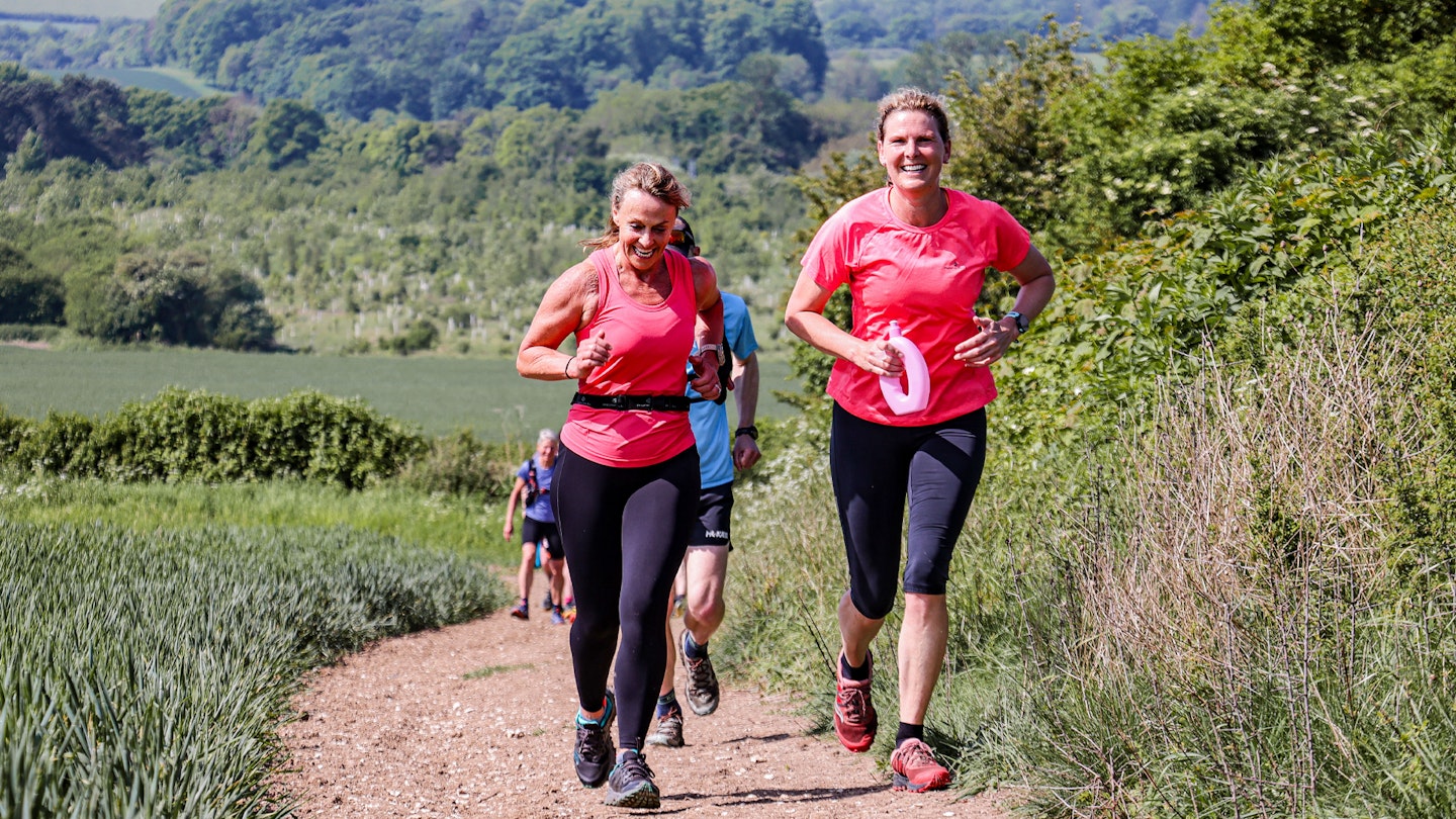 runners trying run walking on british trails