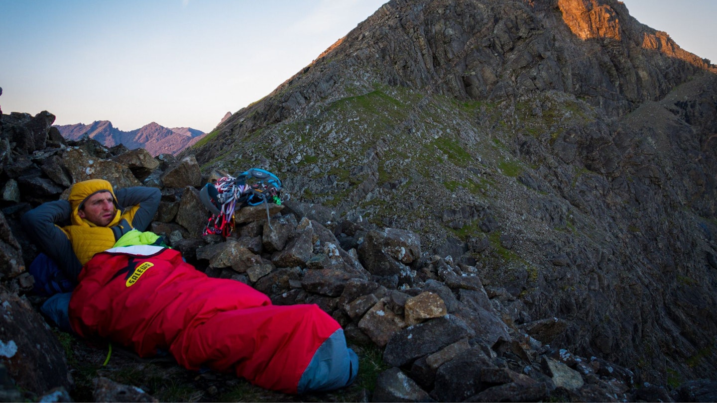 Bivvy spot on the Cuillin Ridge Skye