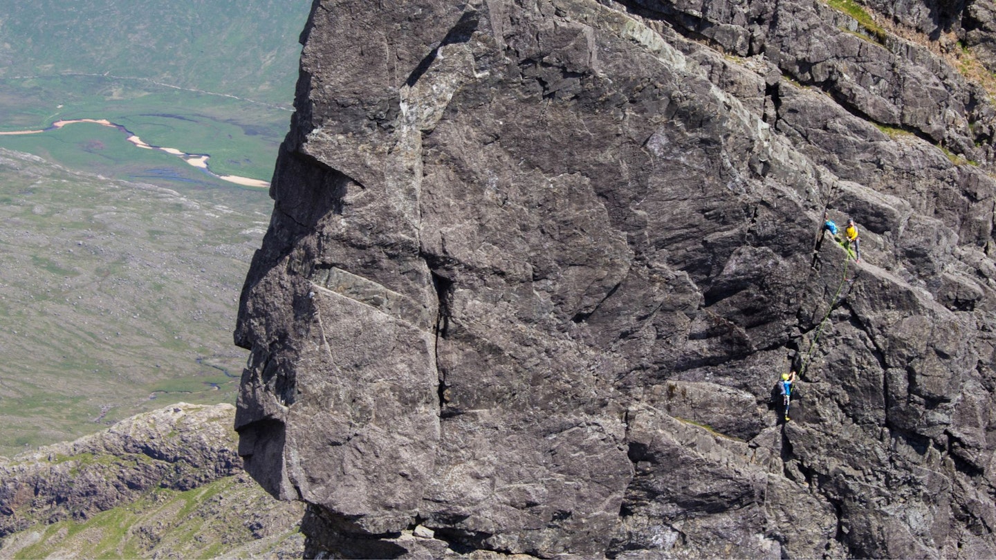 Climbing Naismith's Route Isle of Skye Cuillin Ridge