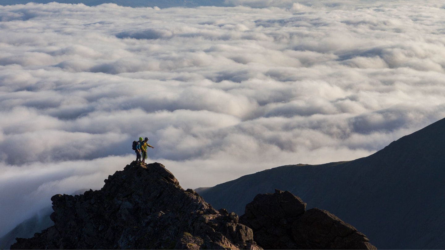 Cloud inversion Cuillin Ridge Skye