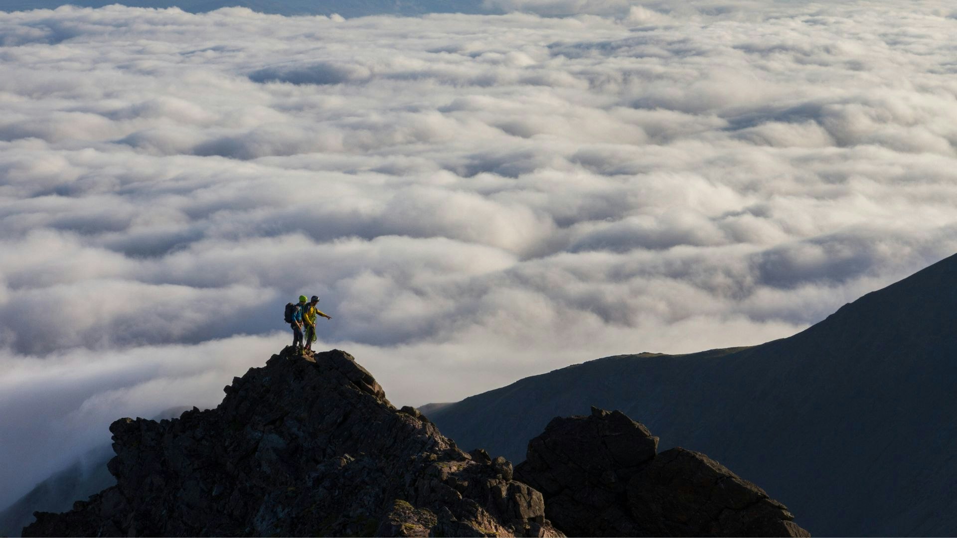 Cloud inversion Cuillin Ridge Skye
